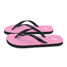 Load image into Gallery viewer, Polka Pink Flip-Flops