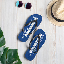 Load image into Gallery viewer, Catch-A-Dream Flip-Flops (Blue)