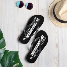Load image into Gallery viewer, Catch-A-Dream Flip-Flops (Black)
