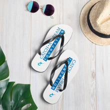 Load image into Gallery viewer, Catch-A-Dream Flip-Flops Wordmark (White)