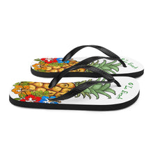 Load image into Gallery viewer, Pineapple Flip-Flops (White)
