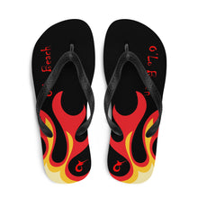 Load image into Gallery viewer, Flames Flip-Flops