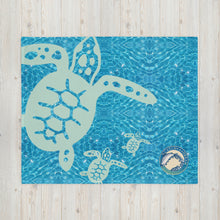 Load image into Gallery viewer, Throw Blanket Sea Turtle Catch-A-Dream