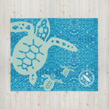 Load image into Gallery viewer, Throw Blanket Sea Turtle
