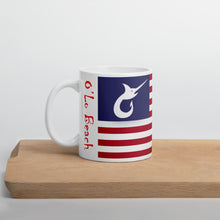 Load image into Gallery viewer, White glossy mug O'Lo Merica