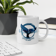Load image into Gallery viewer, White glossy mug Whale Tail