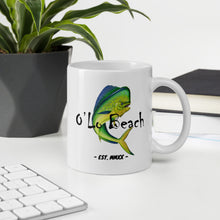 Load image into Gallery viewer, Mahi Mahi White glossy mug