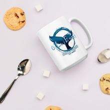 Load image into Gallery viewer, White glossy mug Whale Tail