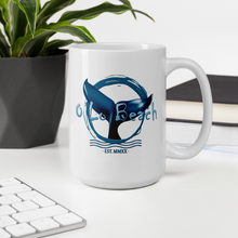 Load image into Gallery viewer, White glossy mug Whale Tail