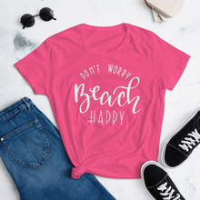 Load image into Gallery viewer, Women's short sleeve t-shirt Beach Happy