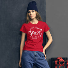 Load image into Gallery viewer, Women's short sleeve t-shirt Beach Happy