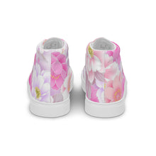 Load image into Gallery viewer, Women’s high top Floral canvas shoes