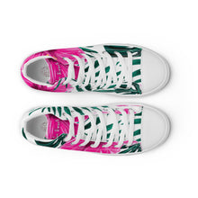 Load image into Gallery viewer, Women’s high top Hibiscus canvas shoes