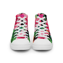 Load image into Gallery viewer, Women’s high top Hawaiian canvas shoes