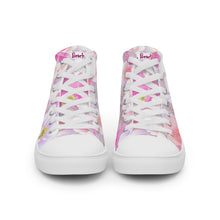 Load image into Gallery viewer, Women’s high top Floral canvas shoes