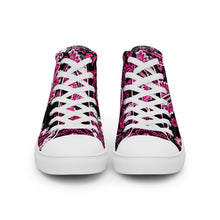 Load image into Gallery viewer, Women’s high top Paisley canvas shoes