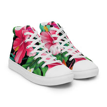 Load image into Gallery viewer, Women’s high top Hawaiian canvas shoes
