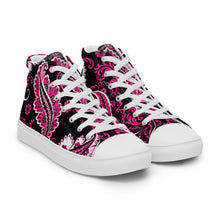Load image into Gallery viewer, Women’s high top Paisley canvas shoes