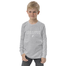 Load image into Gallery viewer, Catch-A-Dream Youth long sleeve tee (White Wordmark)