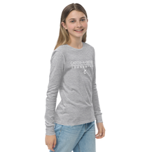Load image into Gallery viewer, Catch-A-Dream Youth long sleeve tee (White Wordmark)
