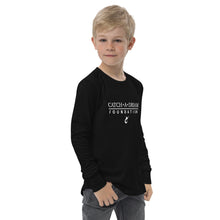Load image into Gallery viewer, Catch-A-Dream Youth long sleeve tee (White Wordmark)