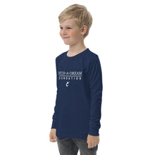 Load image into Gallery viewer, Catch-A-Dream Youth long sleeve tee (White Wordmark)