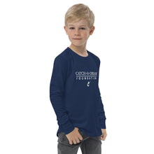 Load image into Gallery viewer, Catch-A-Dream Youth long sleeve tee (White Wordmark)