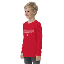 Load image into Gallery viewer, Catch-A-Dream Youth long sleeve tee (White Wordmark)