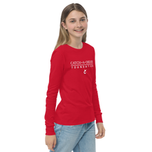 Load image into Gallery viewer, Catch-A-Dream Youth long sleeve tee (White Wordmark)