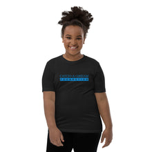 Load image into Gallery viewer, Catch-A-Dream Youth Short Sleeve (Blue Wordmark)