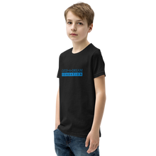 Load image into Gallery viewer, Catch-A-Dream Youth Short Sleeve (Blue Wordmark)