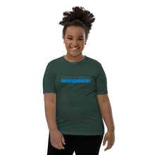 Load image into Gallery viewer, Catch-A-Dream Youth Short Sleeve (Blue Wordmark)