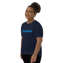 Load image into Gallery viewer, Catch-A-Dream Youth Short Sleeve (Blue Wordmark)