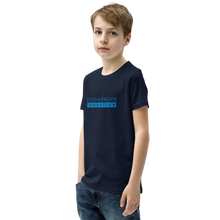 Load image into Gallery viewer, Catch-A-Dream Youth Short Sleeve (Blue Wordmark)