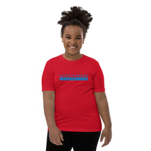 Load image into Gallery viewer, Catch-A-Dream Youth Short Sleeve (Blue Wordmark)