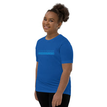 Load image into Gallery viewer, Catch-A-Dream Youth Short Sleeve (Blue Wordmark)