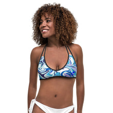 Load image into Gallery viewer, Bikini Top Blue Marble

