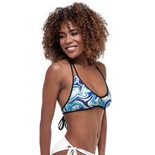 Load image into Gallery viewer, Bikini Top Blue Marble
