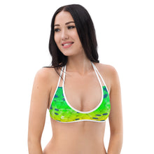 Load image into Gallery viewer, Bikini Top Mahi Mahi Scales
