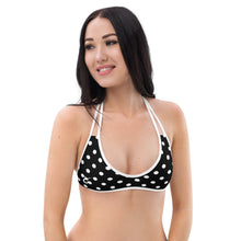 Load image into Gallery viewer, Bikini Top Polka Black/White
