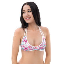 Load image into Gallery viewer, Bikini Top Pink Marble
