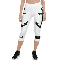 Load image into Gallery viewer, Capri Leggings Anchor (White)
