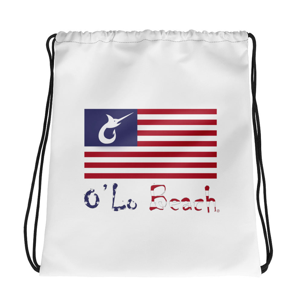 Drawstring bag America (White)