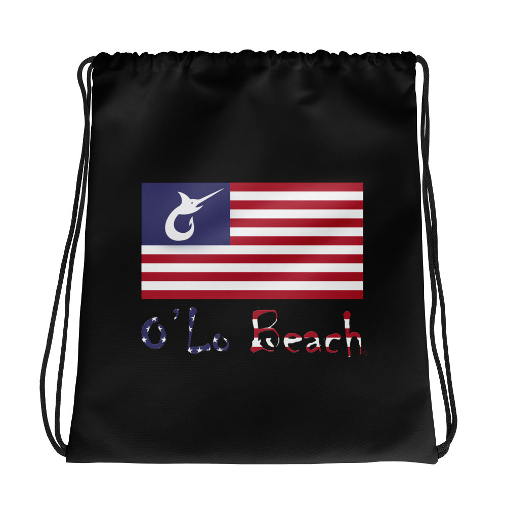 Drawstring bag America (Black)