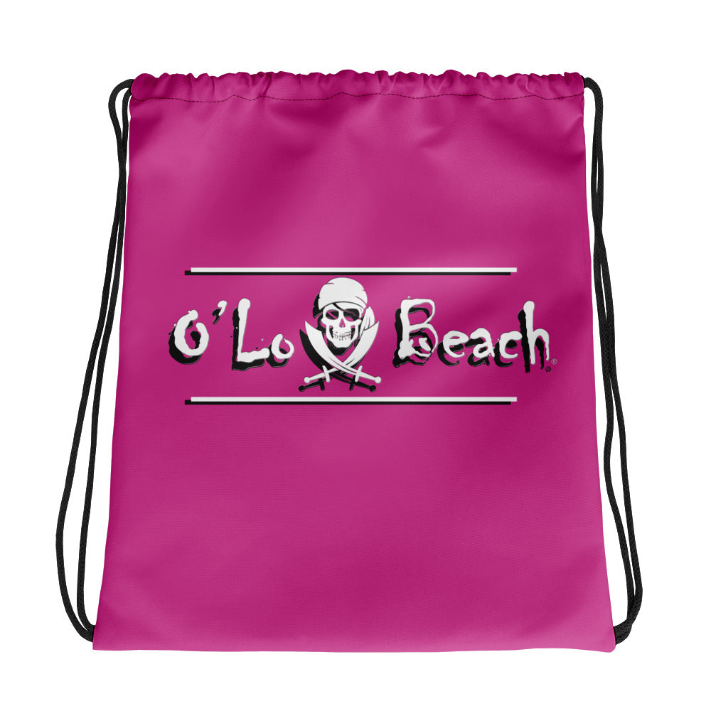 Drawstring bag Bones (Pink) – O'Lo Beach