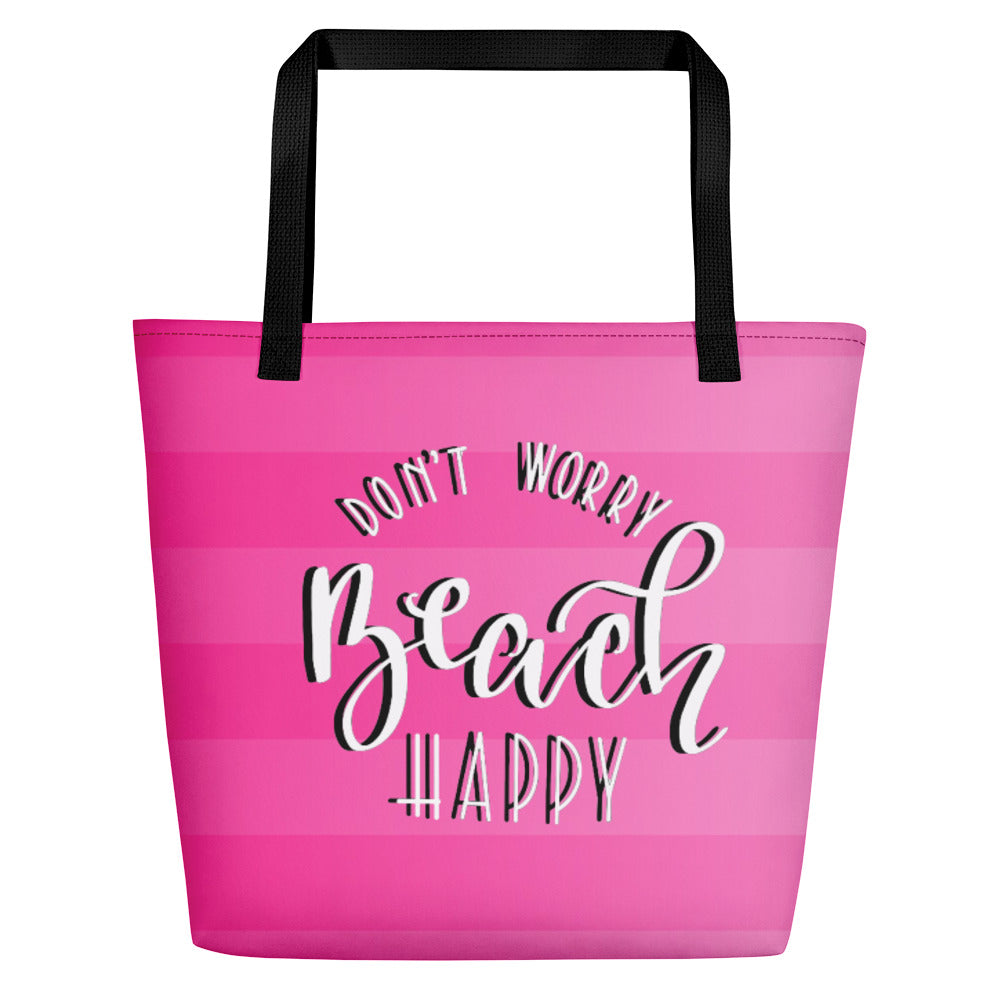 Beach Bag Beach Happy (Pink)