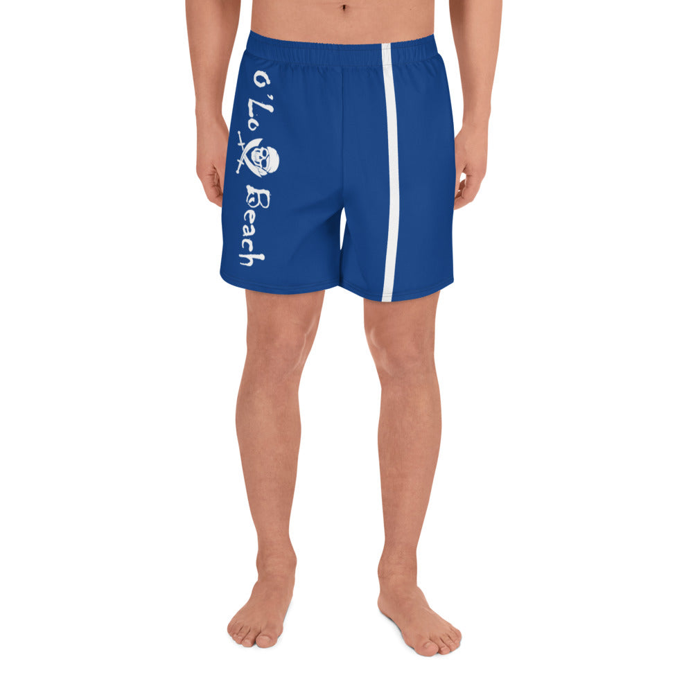 Men's Athletic Long Shorts Bones (Blue)