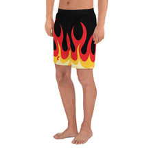 Load image into Gallery viewer, Men&#39;s Athletic Long Flames Shorts
