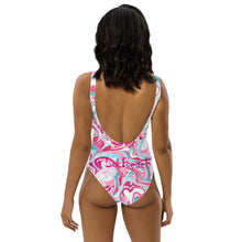 Load image into Gallery viewer, One-Piece Swimsuit Pink Marble
