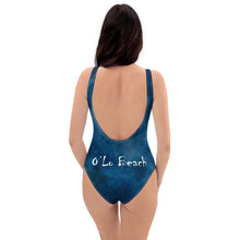 Load image into Gallery viewer, One-Piece Swimsuit Water Color (Dark Blue)
